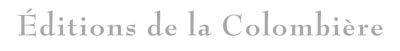 Editions de la Colombière